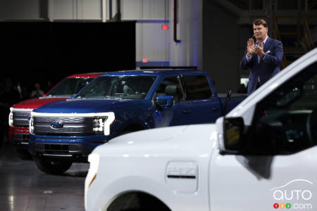 Event marking the start of production of the Ford F-150 Lightning
